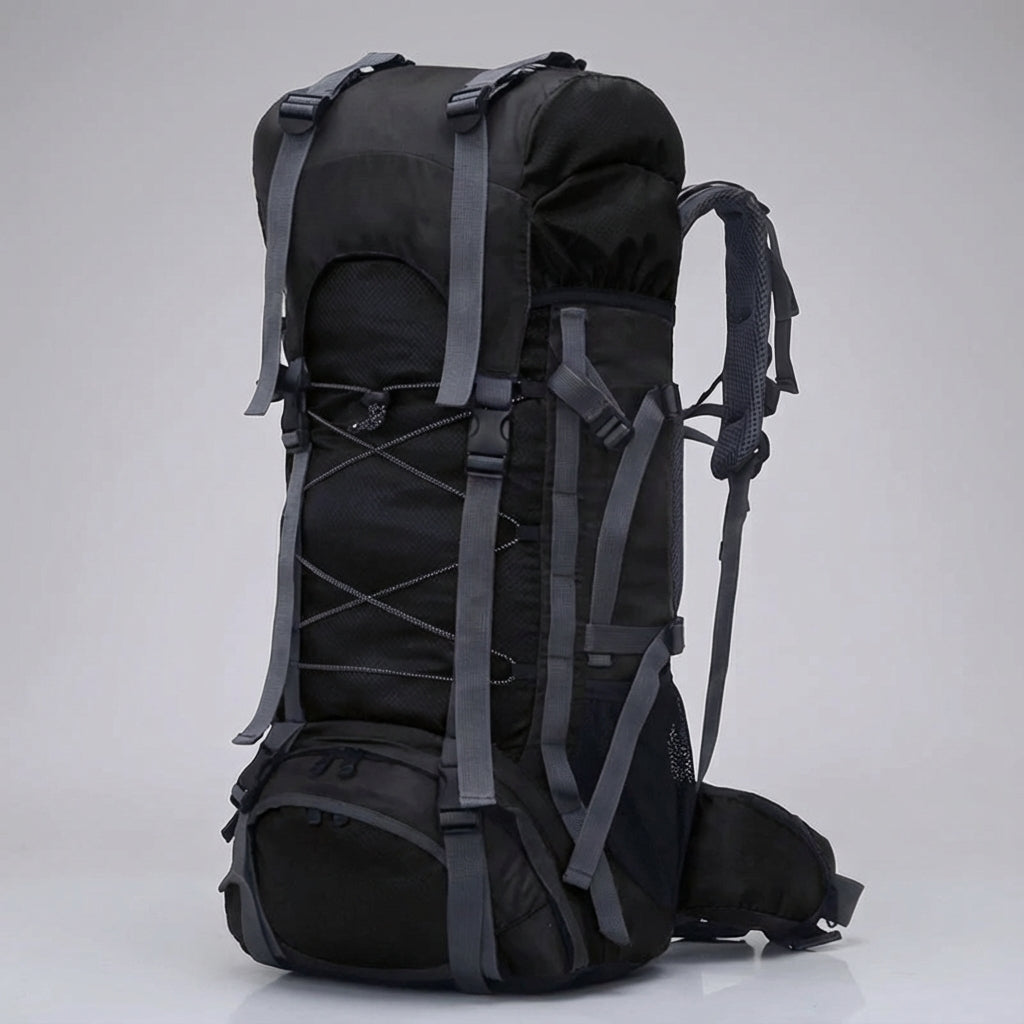 Binnenzijde van de Pathward 60 liter trekkingrugzak, toont ruim hoofdvak en organisatieopties.