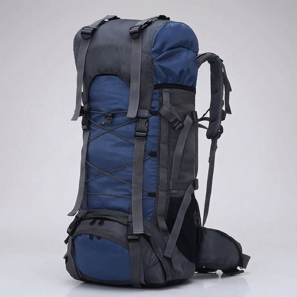 Pathward trekkingrugzak (60 liter), ideaal voor avontuurlijke reizen, kamperen en lange wandelingen. Duurzaam.