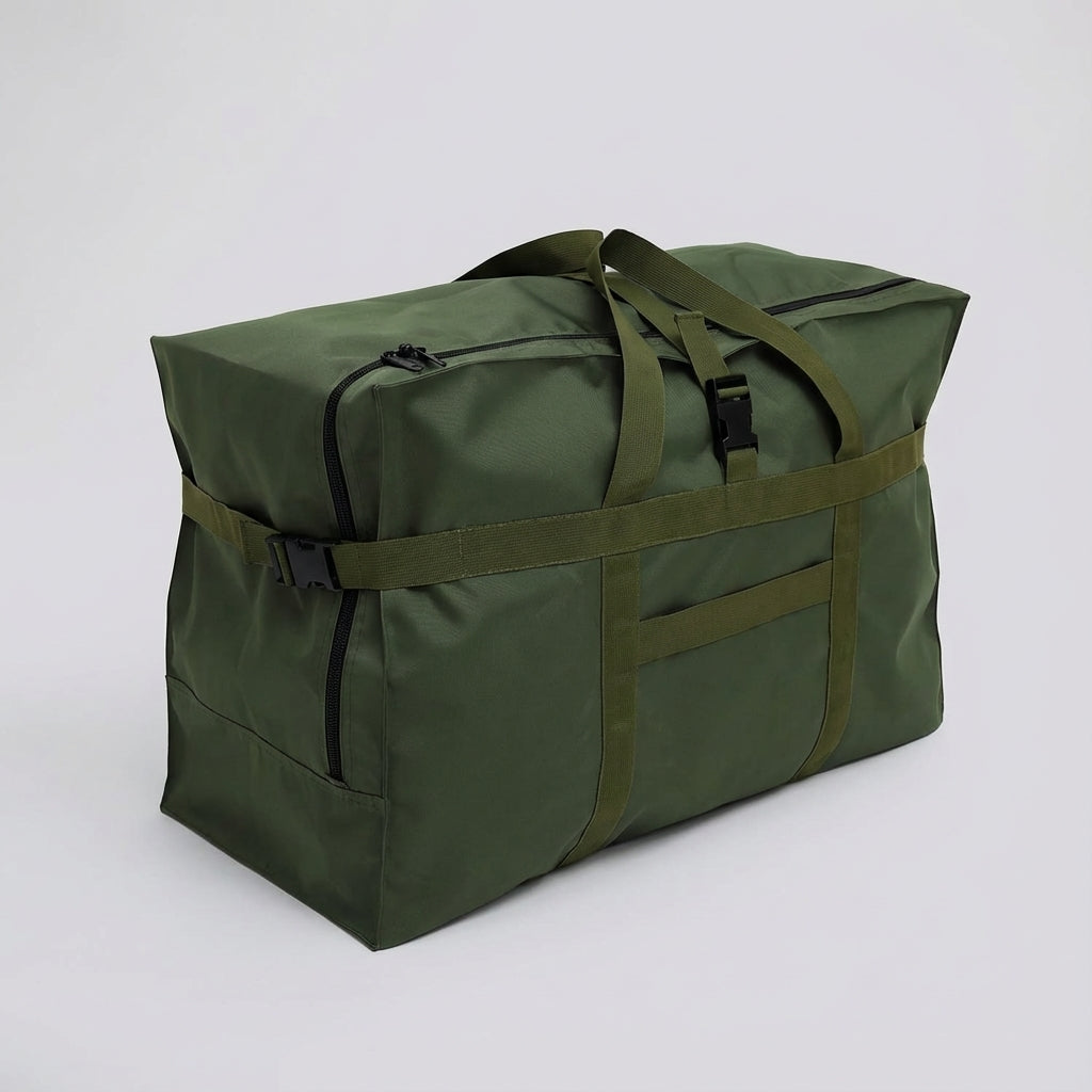 Veelzijdige zwarte FlexHaul reistas, perfecte vouwbare bagage voor dames en heren. Ruime weekendtas voor alle reizen.