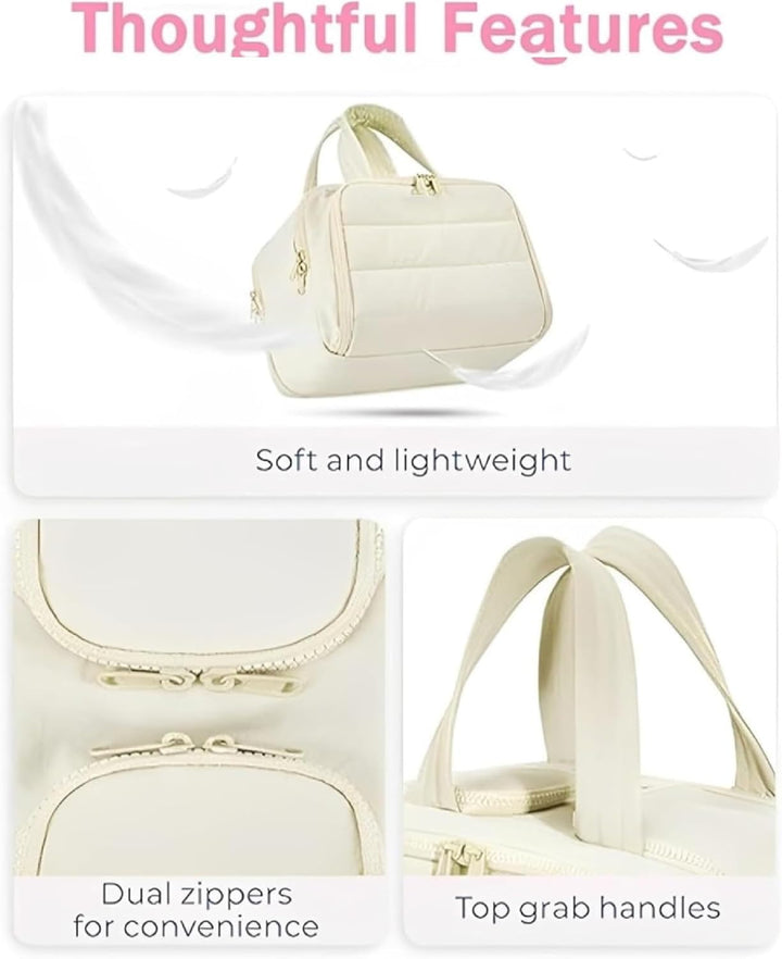 Duurzame waterdichte cosmeticatas, ideale make-up tas voor dames onderweg; houdt beautyproducten georganiseerd.