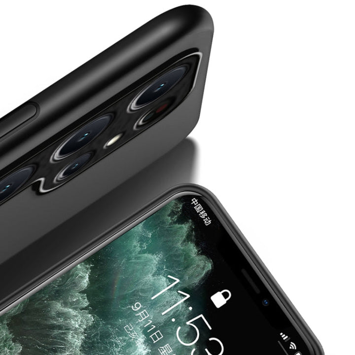Groen magnetisch telefoonhoesje voor Samsung Galaxy S24, schokbestendig TPU + PC, met stijlvol streepjespatroon.