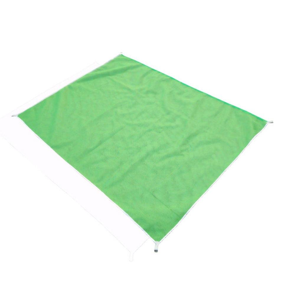 Groen zandvrij 200x200 XXL strandlaken van robuust materiaal, perfect voor meerdere personen op het strand.
