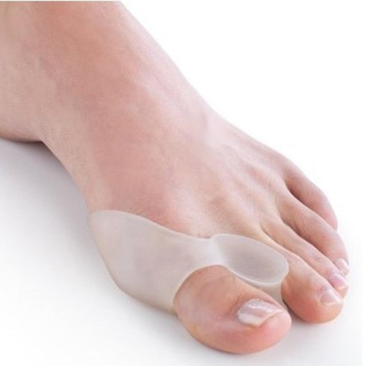 Hallux Valgus Corrector, gemaakt van zacht siliconen, discrete pasvorm in de schoen, voor zachte teen correctie en comfort de hele dag.