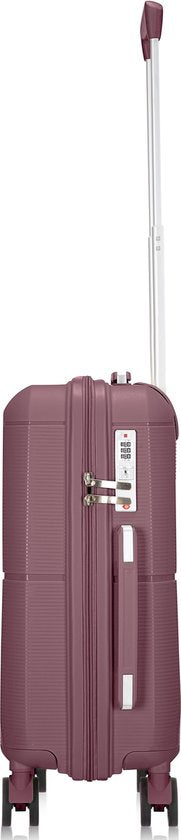Lichtgewicht harde handbagage koffer, perfect voor korte weekendtrips en vliegreizen. Gemakkelijk te manoeuvreren.