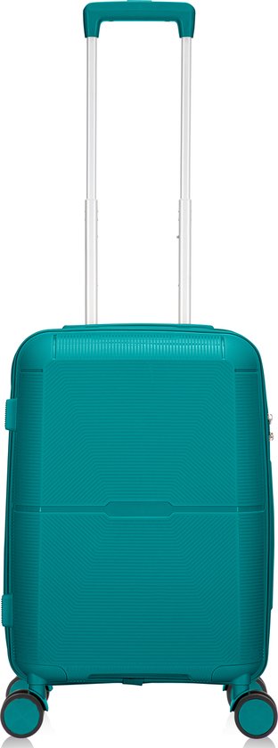 Harde handbagage koffer Capri opengeklapt, toont de ruime binnenkant en functionele indeling.