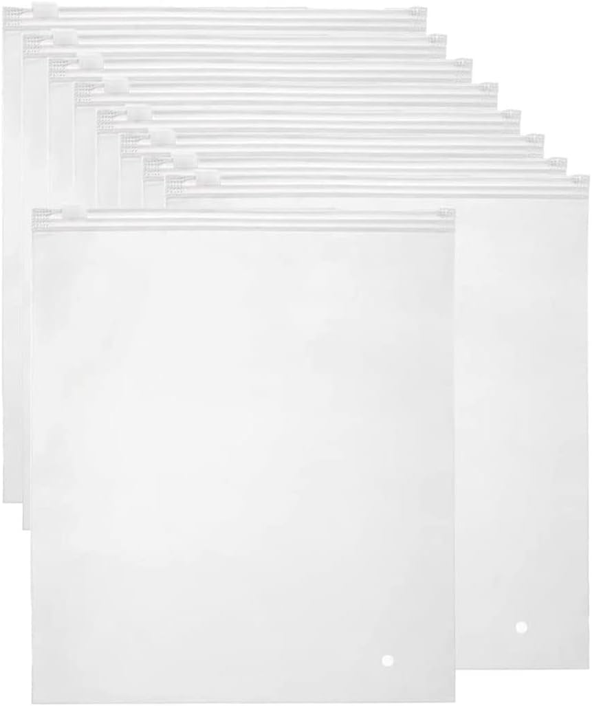 Herbruikbare matte zip zakjes (40 stuks) voor kledingopslag, ideaal voor reizen, organisatie & opruimen.