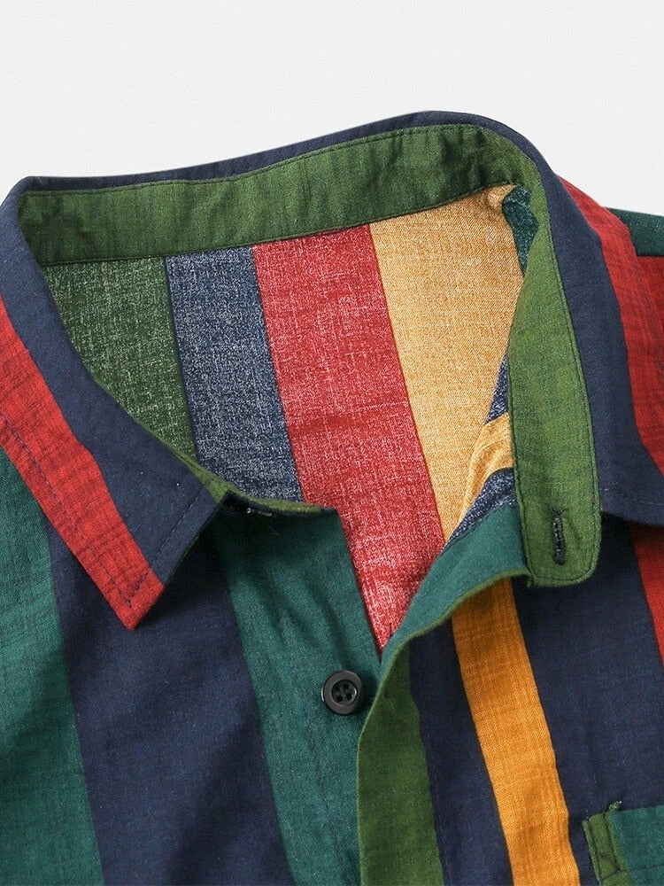 Stijlvolle heren tweedelige zomerset Brent met unieke print, ideaal voor strand, vakantie of casual uitjes.