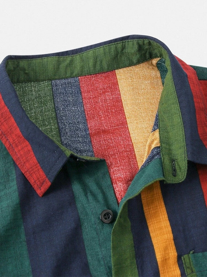 Stijlvolle heren tweedelige zomerset Brent met unieke print, ideaal voor strand, vakantie of casual uitjes.