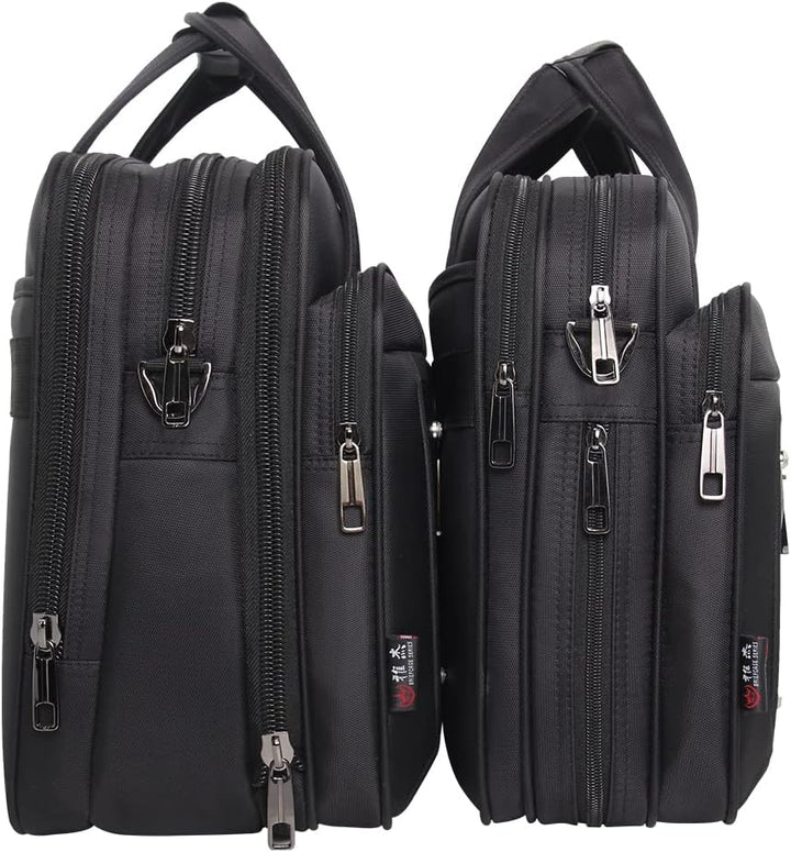 Professionele heren laptoptas voor zakelijk gebruik. Duurzame schoudertas met optimale organisatie.