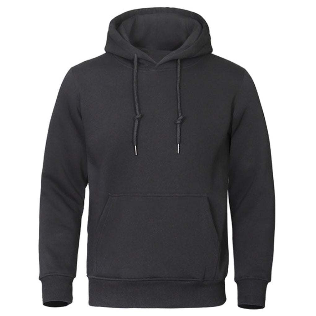 Comfortabele heren hoodie trui voor dagelijks gebruik, combineert stijl en warmte moeiteloos.
