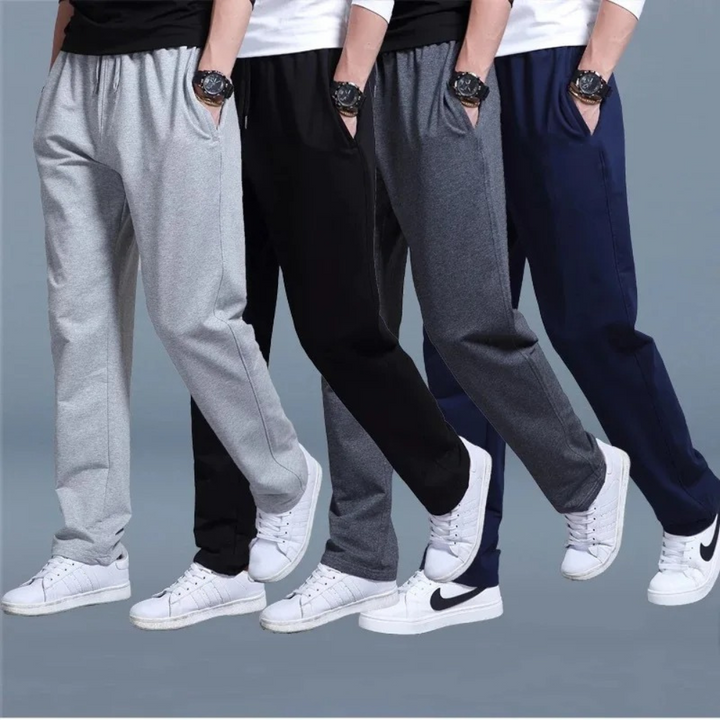 Modieuze heren joggingbroek. Comfortabele sportbroek met trekkoord en losse pasvorm, ideaal voor thuis of gym.