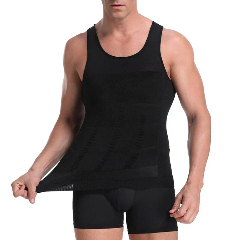 Heren compressie onderhemd Massimo voor een slanker silhouet en meer zelfvertrouwen. Corrigerende ondermode.