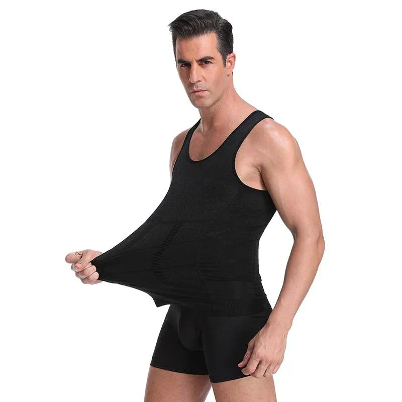 Massimo heren compressie onderhemd voor een strakker postuur en verbeterd zelfvertrouwen. Effectieve shapewear.