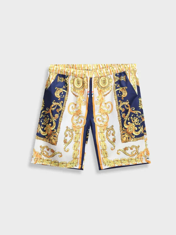 Korte broek voor heren in Italiaanse barokstijl, comfortabel en modieus voor de zomerse dagen.