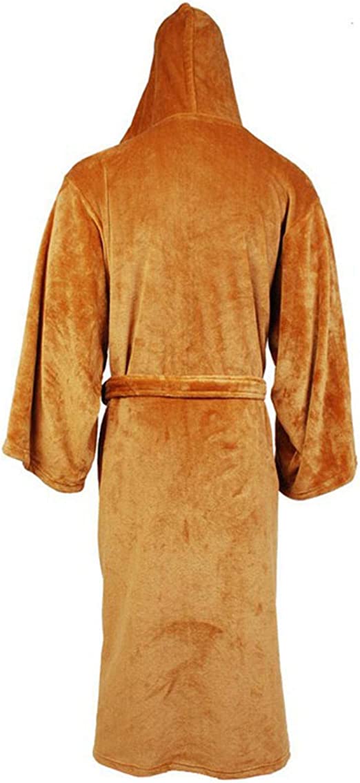 Grijze flanellen badjas voor heren, extra warm en luxueus voor optimaal thuiscomfort.