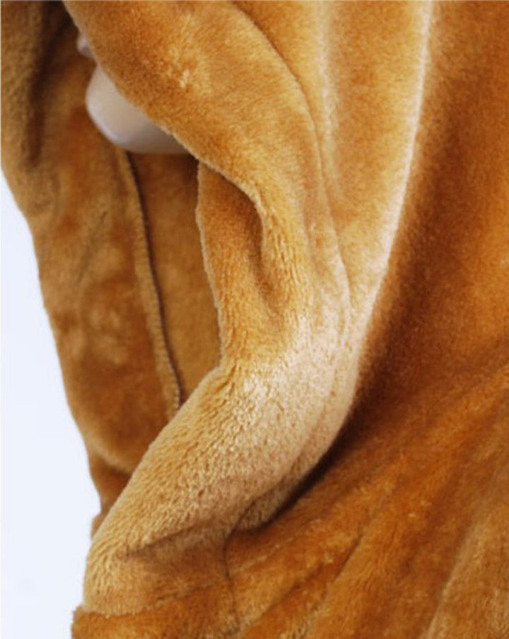 Heren flanel ochtendjas, donkerblauw, lange mouwen, perfect als warm huispak.
