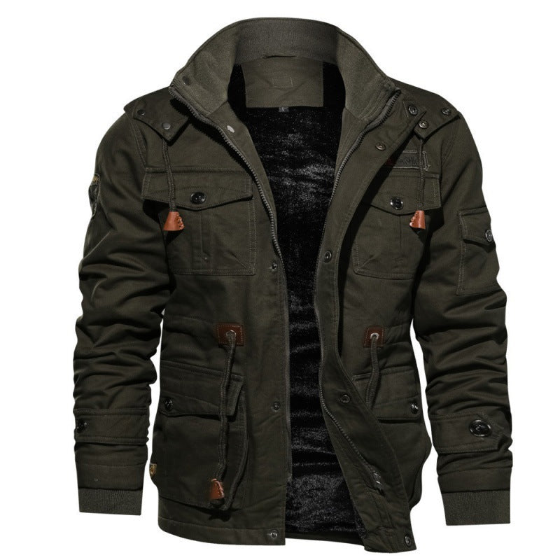 Stijlvolle heren winterjas Finn met capuchon, fleece-gevoerd en winddicht. Ideaal voor koude winterdagen.