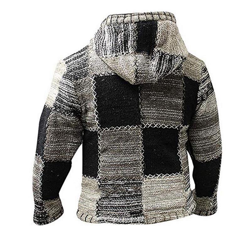 Heren gebreid patchwork vest 'Luca' in zwart, ideaal voor een smart casual laagjes look. Comfortabel en stijlvol.