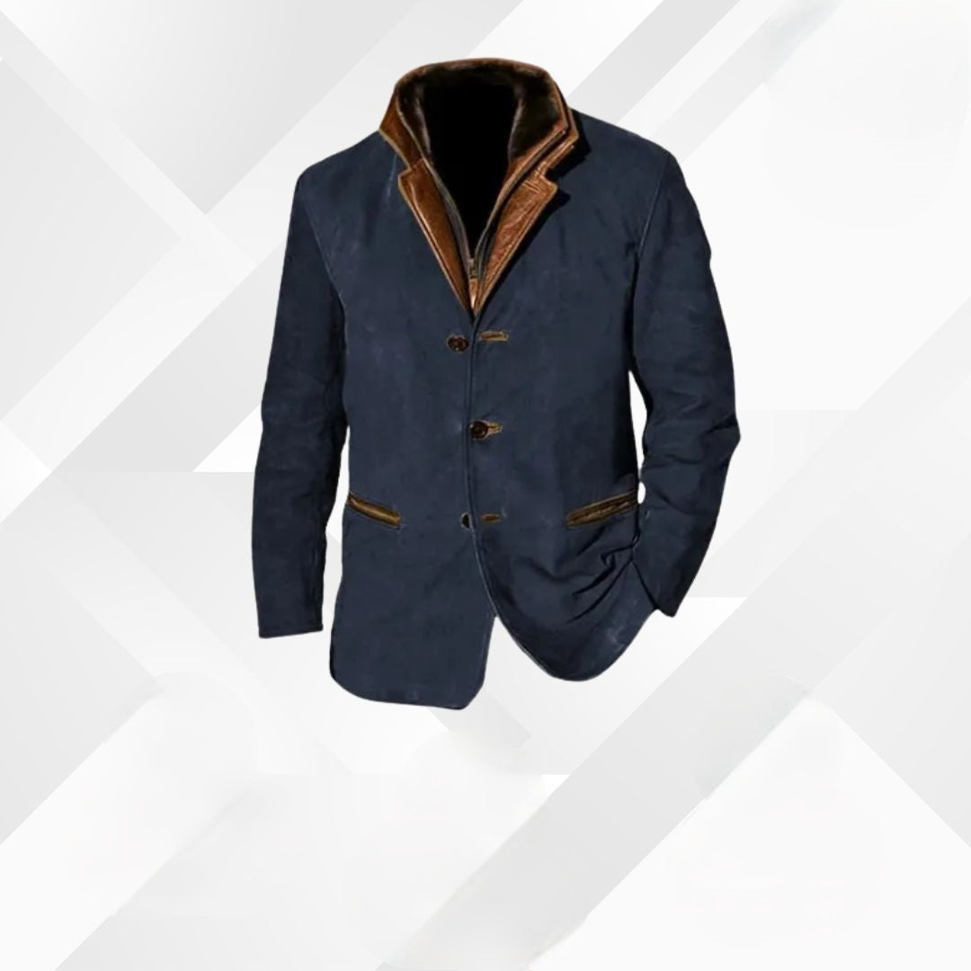 Comfortabel Leandro heren colbert, ideaal als elegante herfstjas voor dagelijks gebruik.