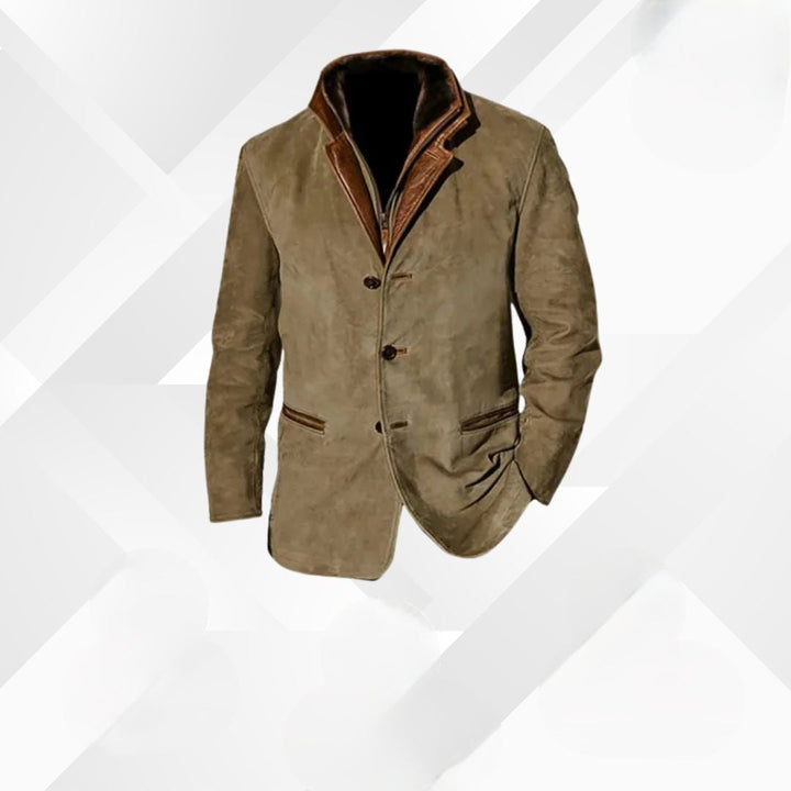 Veelzijdig heren blazer Leandro, moeiteloos te combineren voor diverse herfststijlen.