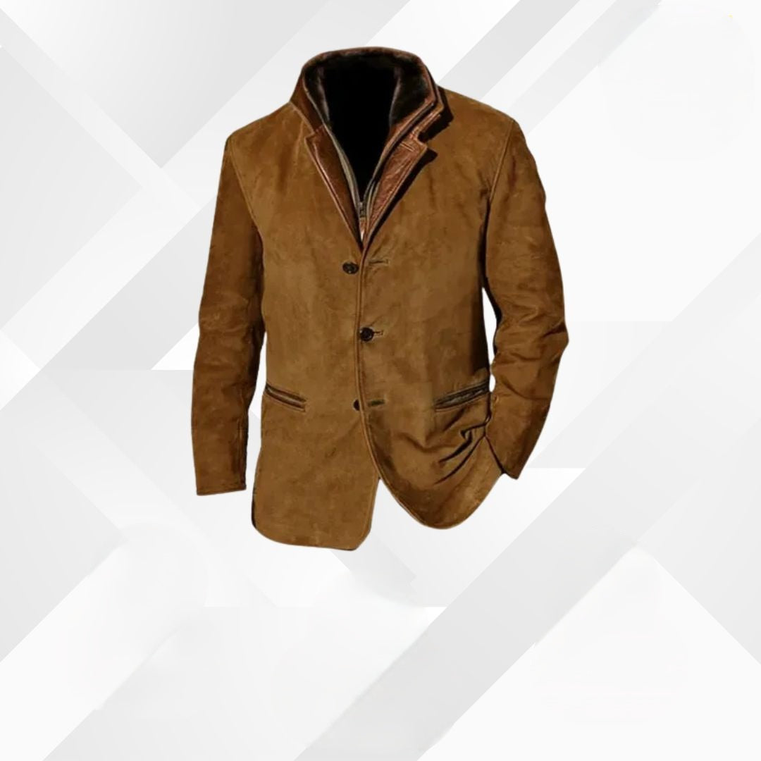 Modern heren herfstcolbert Leandro, creëert een modieuze en verzorgde look.