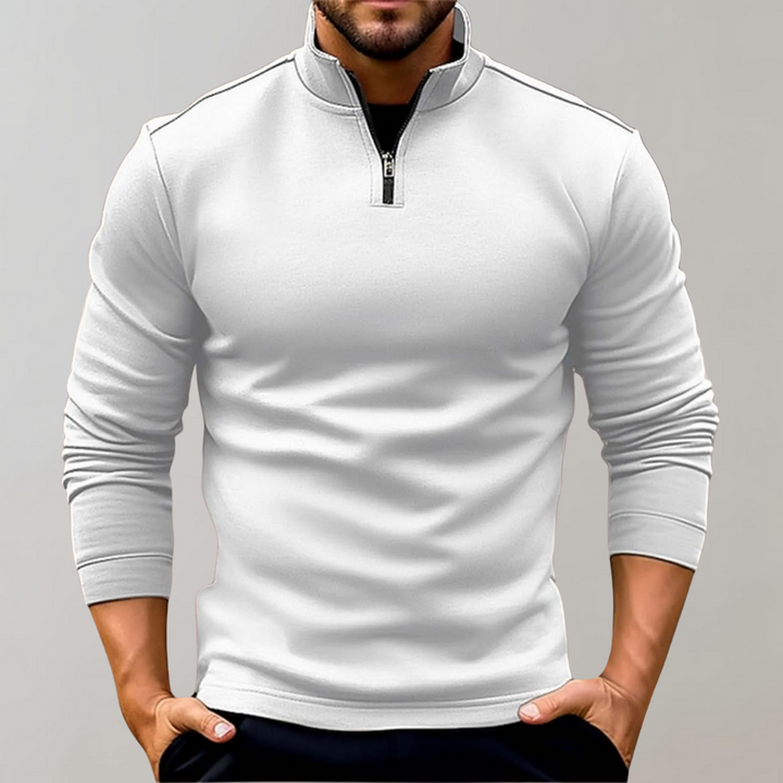 Heren Hoymans poloshirt met rits en stijlvolle reverskraag, ideaal voor een casual of sportieve look.