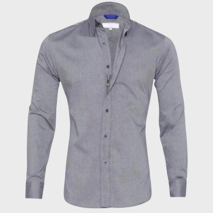 Stijlvol en functioneel: het Milan kreukvrij overhemd, ideaal voor een representatieve zakelijke look.
