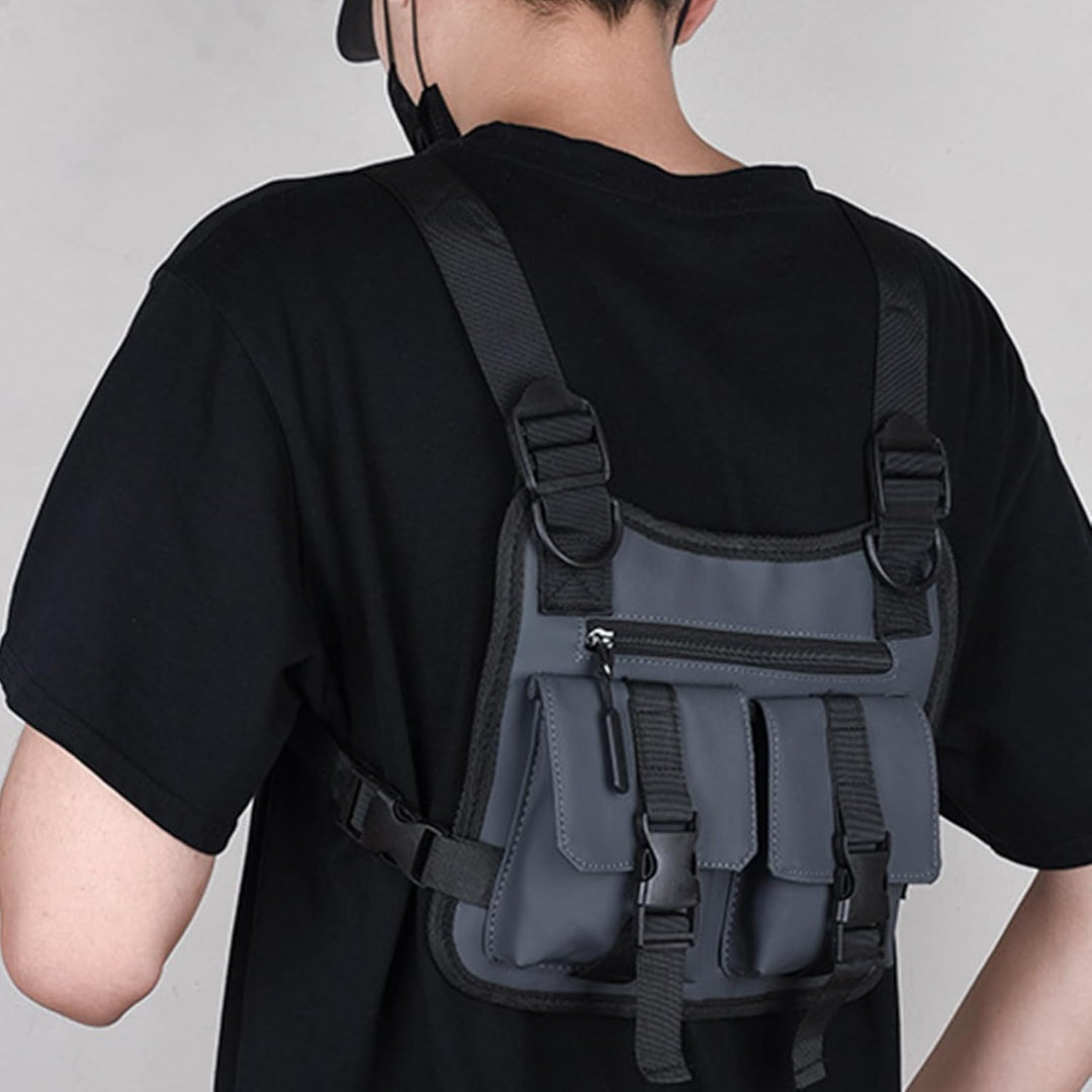 Dravon hardloopvest heren, lichtgewicht zwart, optimaal voor training en outdoor.