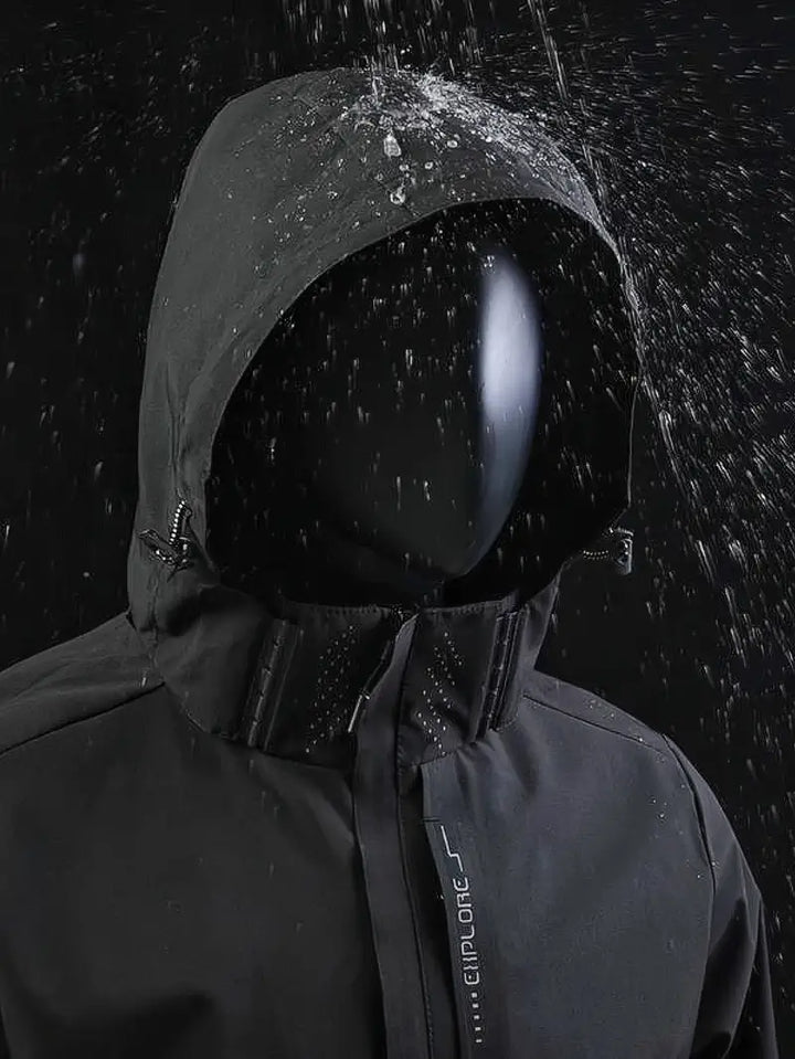 Moderne heren buitenkleding: waterdicht jack, winddicht en comfortabel, perfect voor stedelijke avonturen.