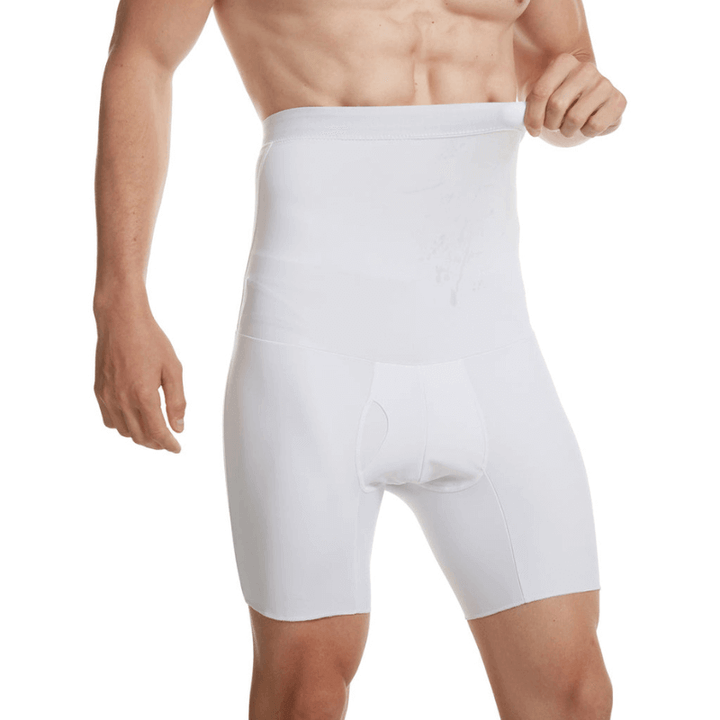 Ademende heren MaxFit compressie boxershort; ideaal voor vorming en buikcontrole.