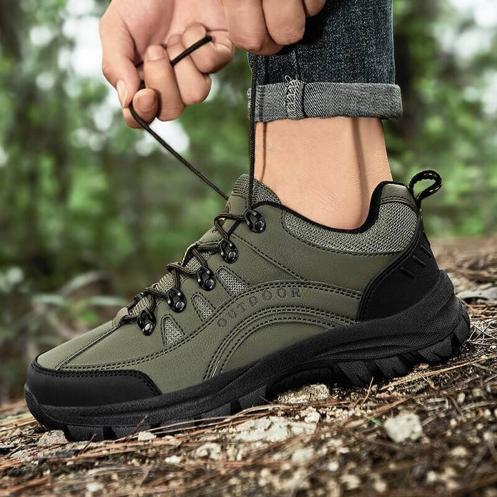 Ergonomische heren outdoor wandelschoenen voor optimale pijnverlichting en voetcomfort tijdens hiking.