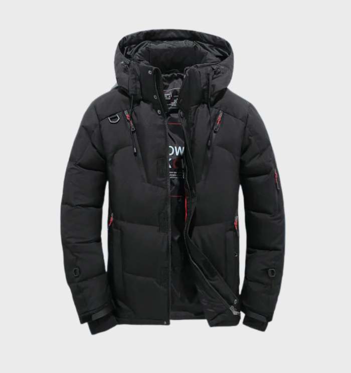 Heren parka winterjas: dik gevoerd, waterdicht, winddicht en comfortabel met zachte fleecevoering voor koude dagen.