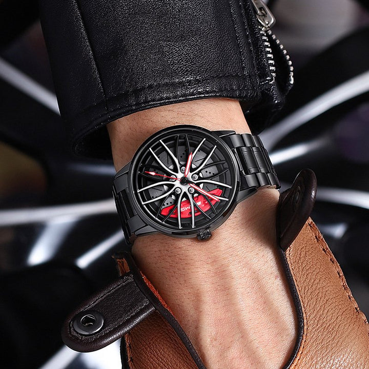 Luxe heren RaceVision horloge, sportief design, waterbestendig, perfect accessoire.