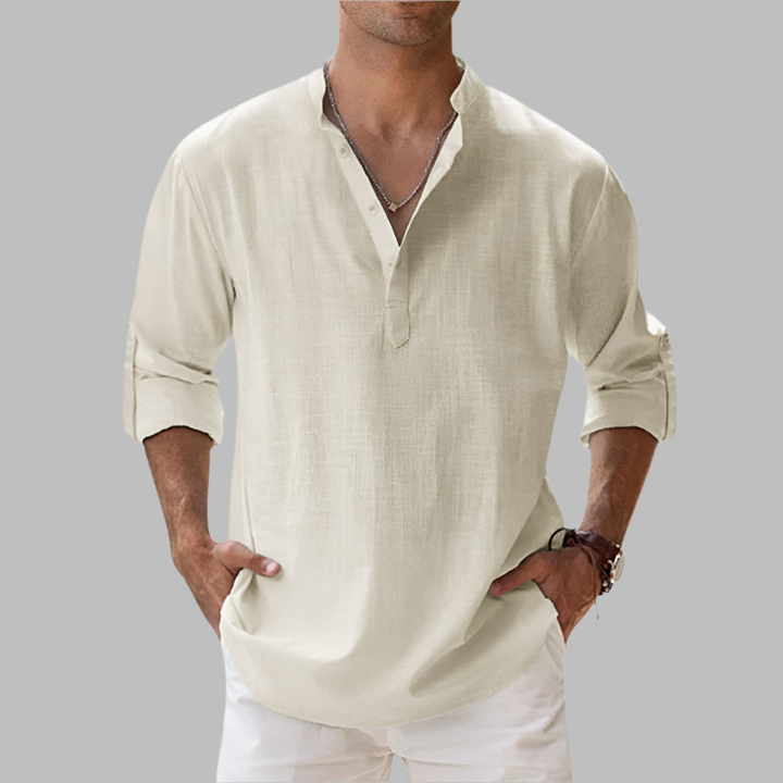 Ademend heren zomerhemd, relaxed fit voor warme dagen. Stijlvol en comfortabel overhemd.