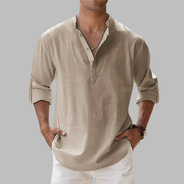 Heren relaxed fit zomerhemd, comfortabel en stijlvol. Ideaal voor vakantie en stranddagen.