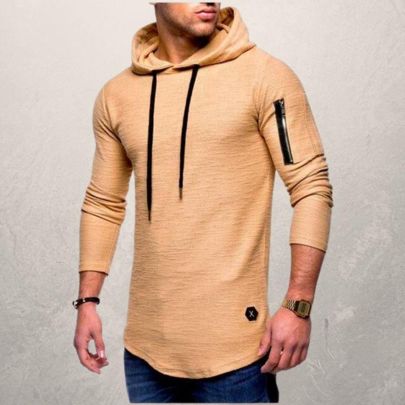 Moderne LiamsShirt heren slim fit hoodie, een essentieel sweatshirt voor casual en sportieve winterkleding.
