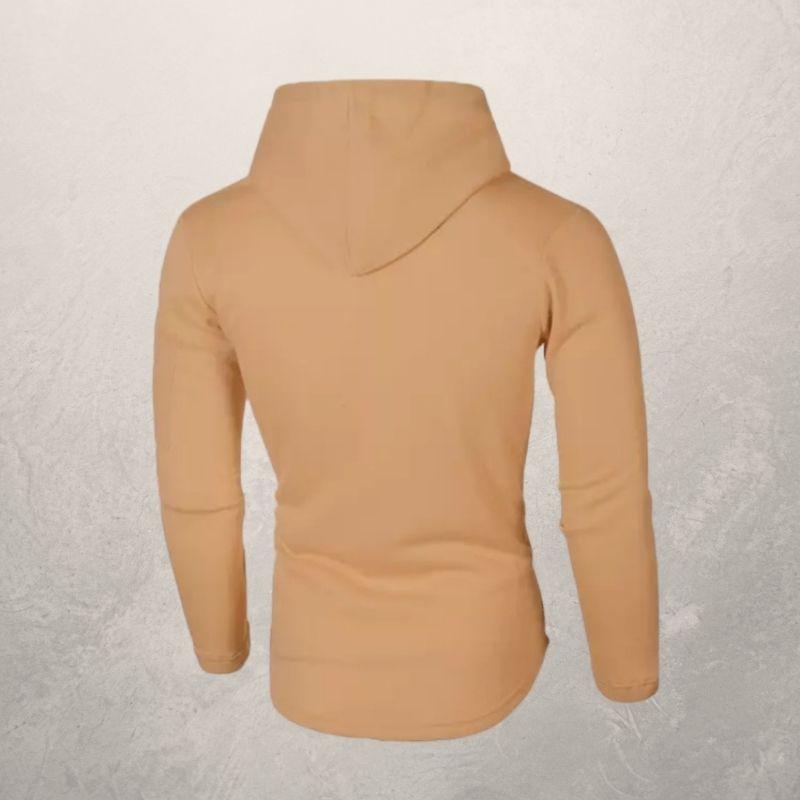 LiamsShirt heren slim fit hoodie: combineert comfort en stijl voor casual outfits en sportieve winterkleding.
