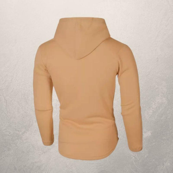 LiamsShirt heren slim fit hoodie: combineert comfort en stijl voor casual outfits en sportieve winterkleding.