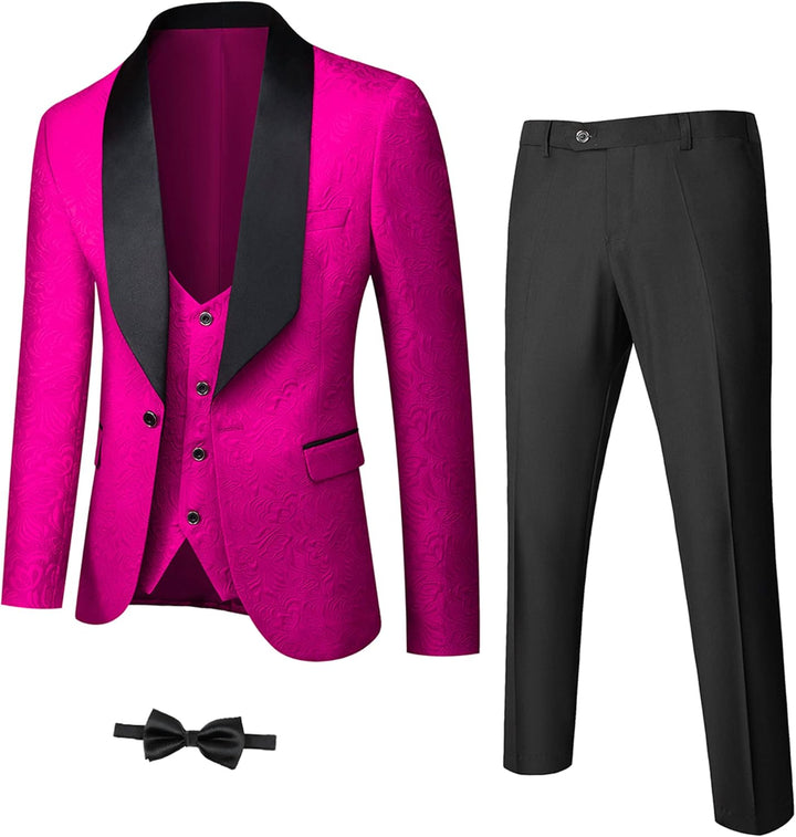 Heren smoking Jameson: stijlvolle blazer en pantalon met jacquard patroon.