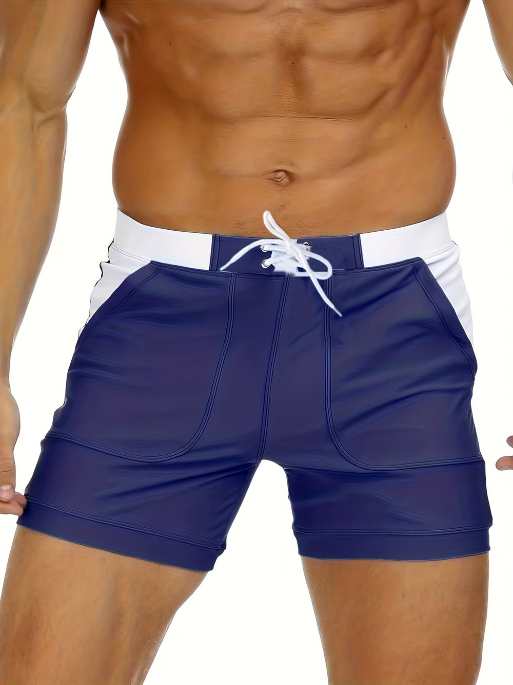 Sportieve heren zwemshort Elias voor vakantie. Ademend en sneldrogend, perfect voor strand en wateractiviteiten in de zomer.