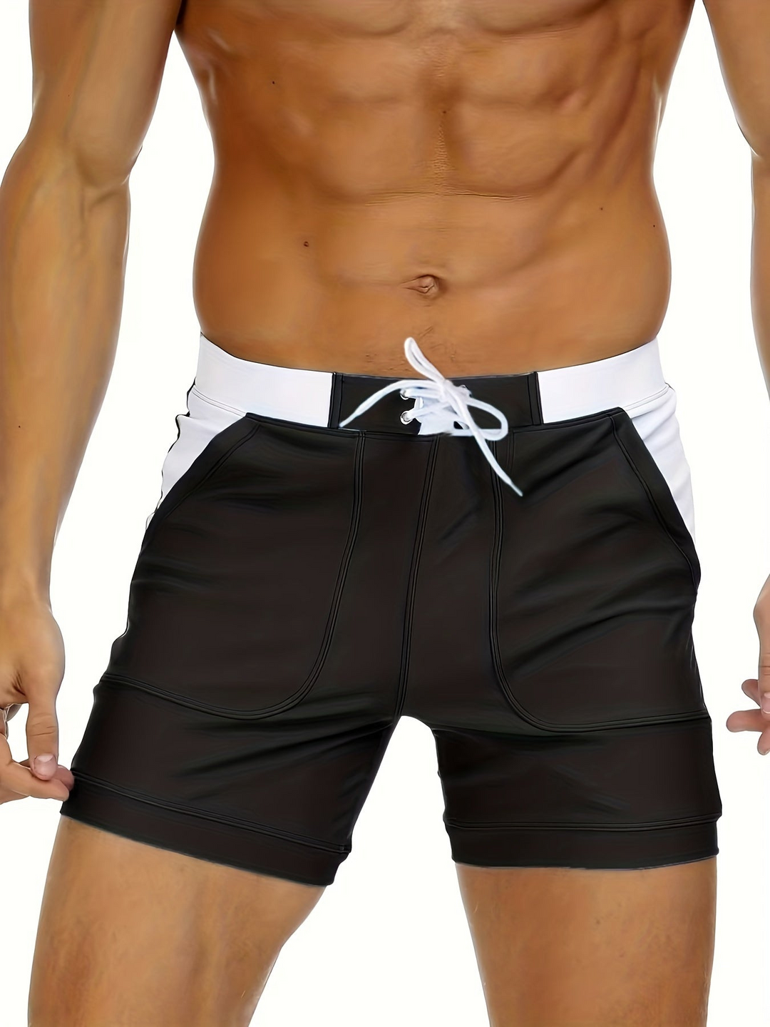 Mannen sneldrogende zwemshort voor actieve zomerdagen. Ademend, modieus en comfortabel voor sportief zwemmen en strand.