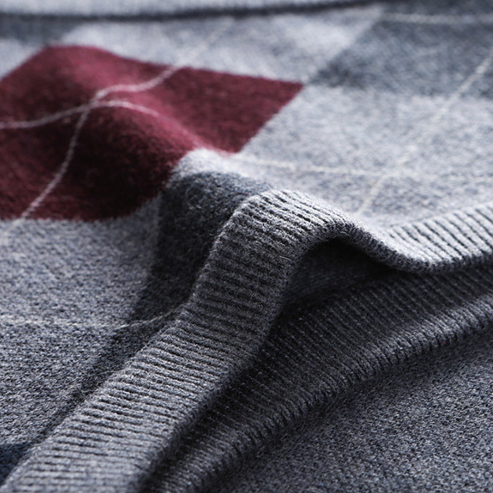 Stijlvolle Felix heren spencer met gedetailleerd argyle-patroon. Een must-have voor mannen.