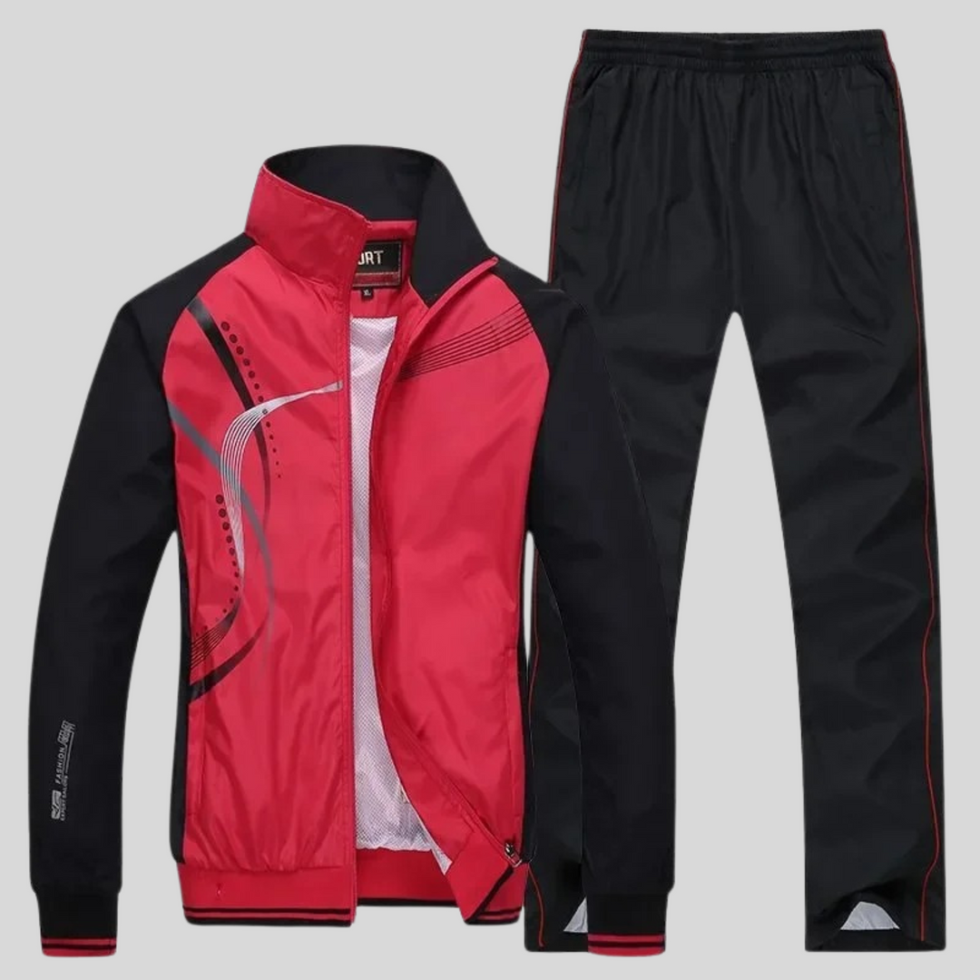 Modieuze heren sportkleding: complete trainingsset voor mannen, ideaal voor casual en actieve momenten.