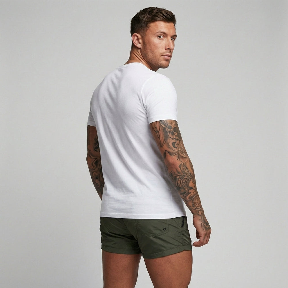 Zomerse heren zwemshorts, flexibel en comfortabel. Ideaal voor strand en zwemmen, sneldrogend materiaal.