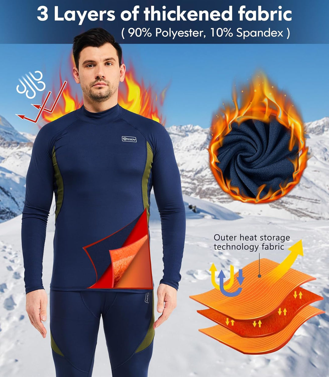 Thomas thermische sportkleding set, optimaliseert prestaties in de kou.
