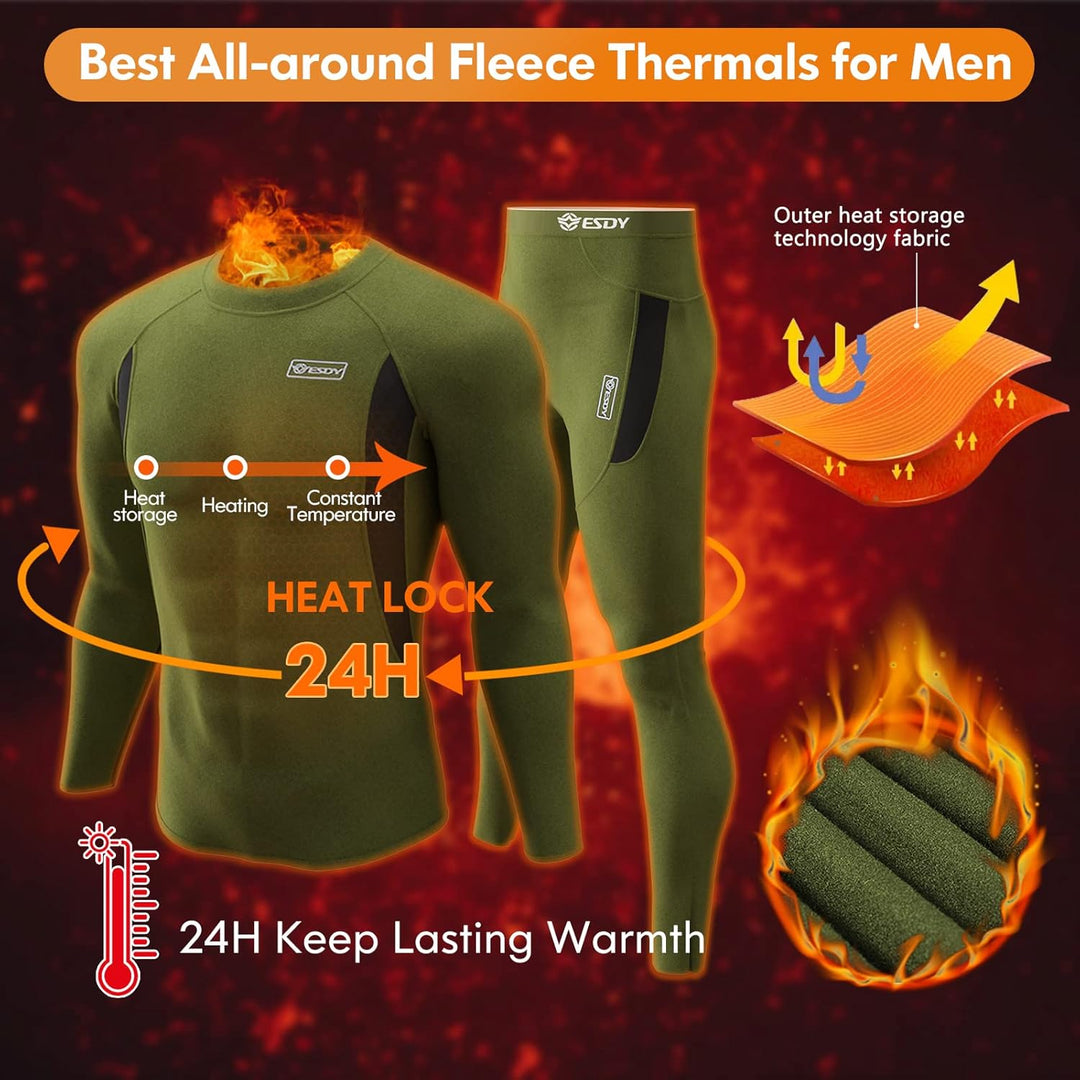 Winterkleding Thomas: heren thermisch ondergoed set voor optimale warmte.