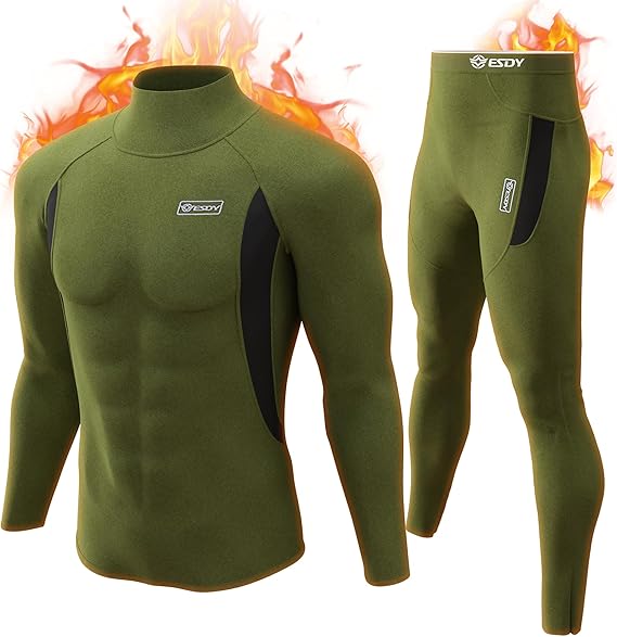 Ademende Thomas thermokleding set heren, voorkomt oververhitting.
