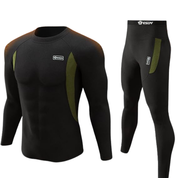 Thermische set Thomas, houdt heren warm zonder bulk.