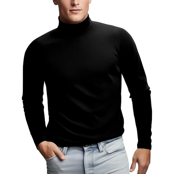 Stijlvolle heren thermo coltrui van ademende stof, perfect als warme baselayer in de winter.