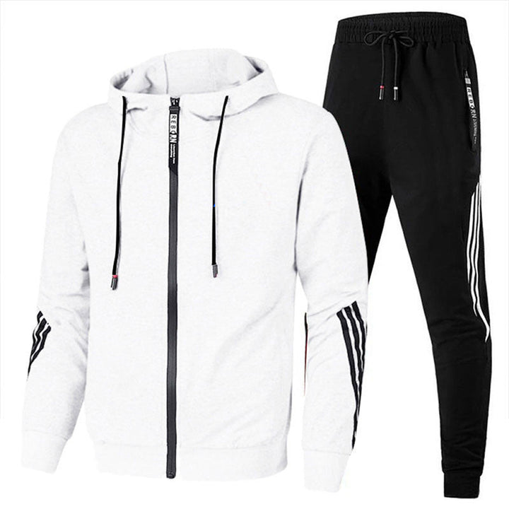 Sportief heren trainingspak Milan, perfect voor trainingen of een actieve levensstijl. Moderne kleding.